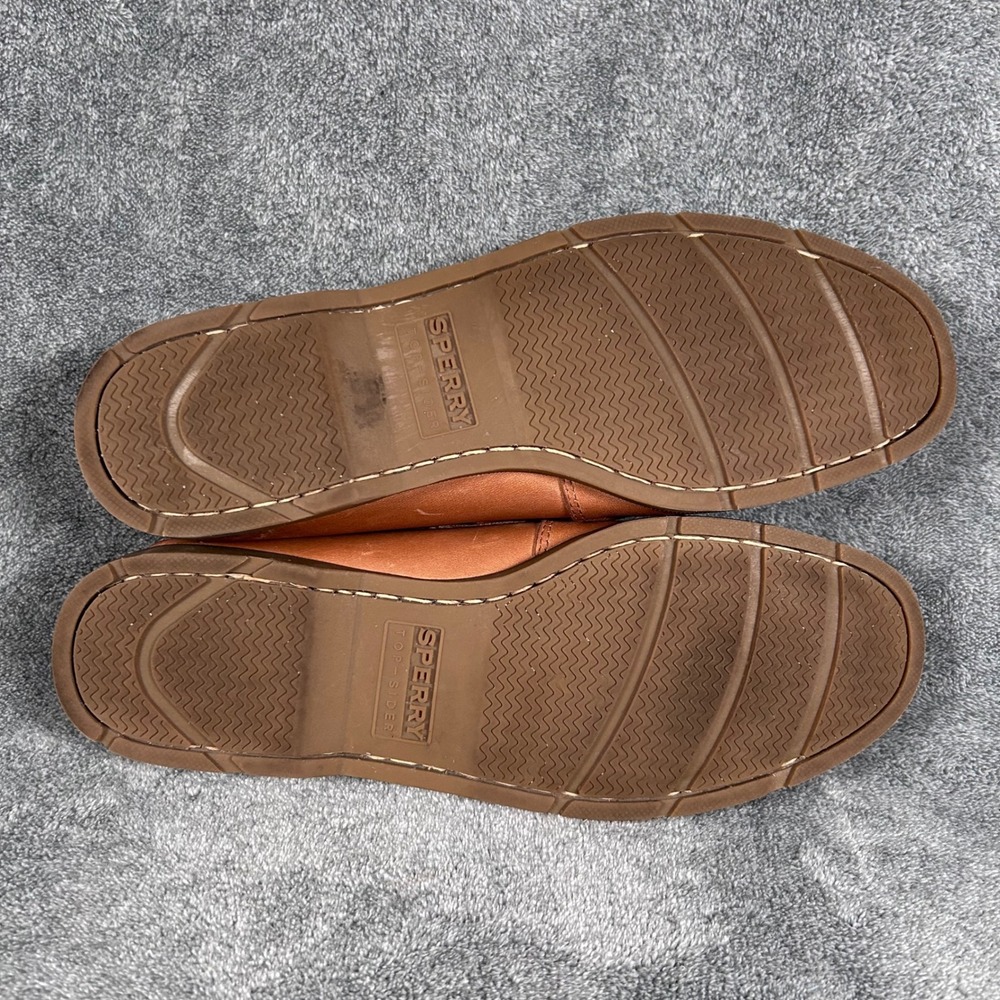 Sperry Top Sider Boat Shoes Mens 11M Brown Leather Classic Lace Up - Picture 9 of 11